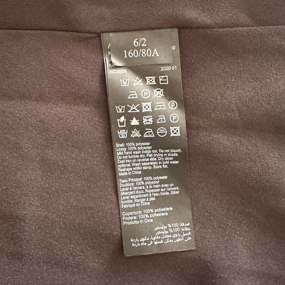 ALLSAINTS Kaiya Assam Print Asymmetrical Wrap Dress - Picture 11 of 12